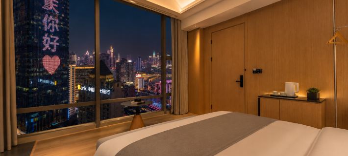 Haoting High-Rise River View Hotel (Jiefangbei Hongyadong Branch) Hotele w: Chongqing