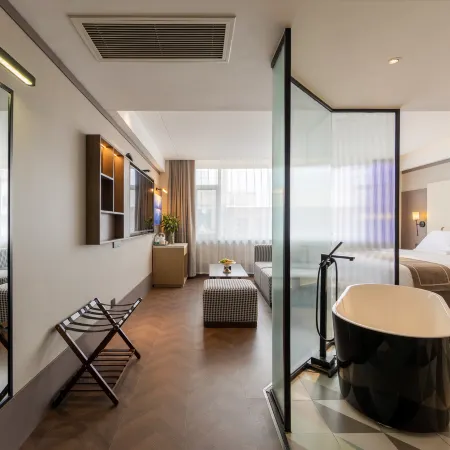 Jiabaili Hotel (Xianhe Park Wantong Fortune Center) Hotels in Pingdu