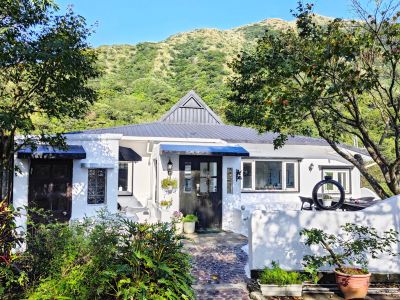 gold stone crescent moon light guesthouse