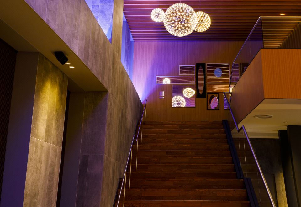 [호텔&스파 센추리 마리나 하코다테의 루프탑 노천탕 야경]