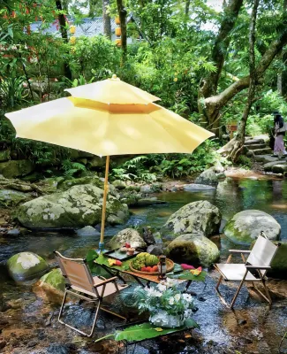 Space KONGEE·Family Pool Stream Tracing Designer Aesthetic Villa (Anji Yun Shang Grassland Resort)