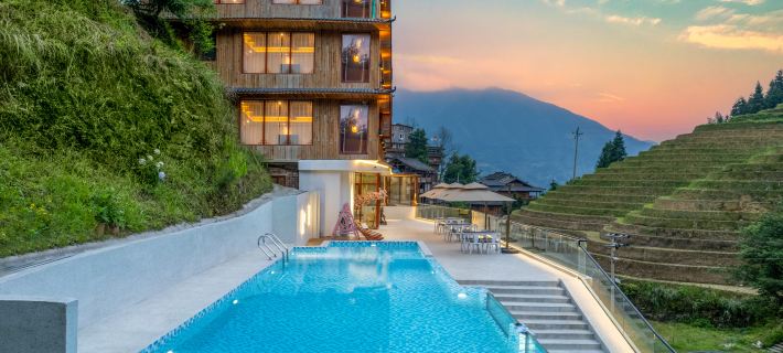 Yunxi Shang Viewing Homestay (Longji Terraces Thousand-Floor Sky Ladder Observation Deck) โรงแรมในหลงเซิง