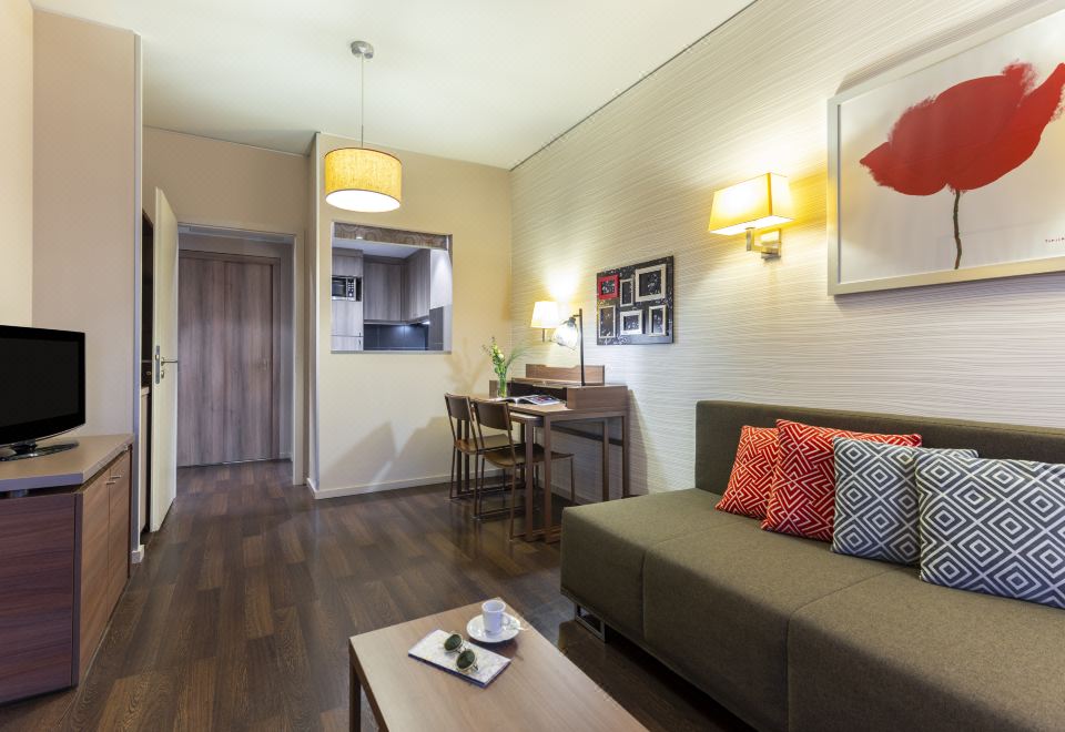 아파르트호텔 아다지오 베를린 쿠르퓌르스텐담의 침실 내부