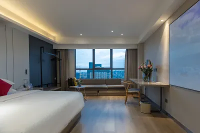 เซอร์วิสอพาร์ตเมนต์จุนเหมา (สถานีรถไฟใต้ดินจินซาฮู เซียชา) โรงแรมใกล้วิทยาลัยวิศวกรรมซอฟต์แวร์มหาวิทยาลัยเทคโนโลยีอิเล็กทรอนิกส์หางโจว