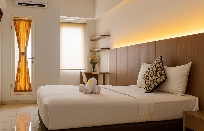 Quintessa Room at Candiland Apartement