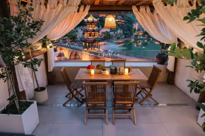 surrounded by mountains riverside villa Hotels in 
