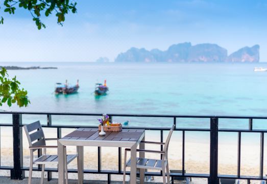 코피피 해변 저녁 노을