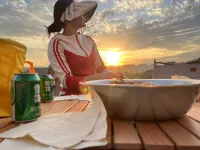 The flower farm B&B in the village