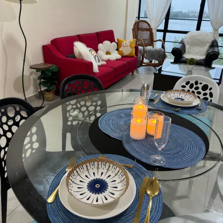 Santorini 3000sqft Townvilla, rooftop BBQ, 5BR, 13pax
