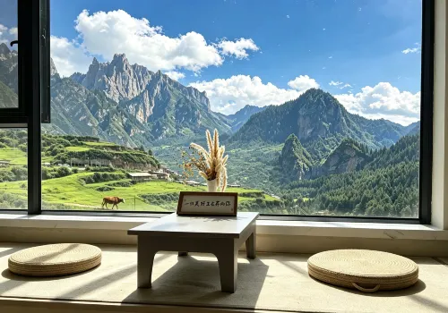 Lotus Forget-Worry Lodge · Facing Main Peak with Sunrise View (Zagana Scenic Area Branch)