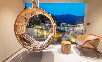 surrounded by mountains riverside villa