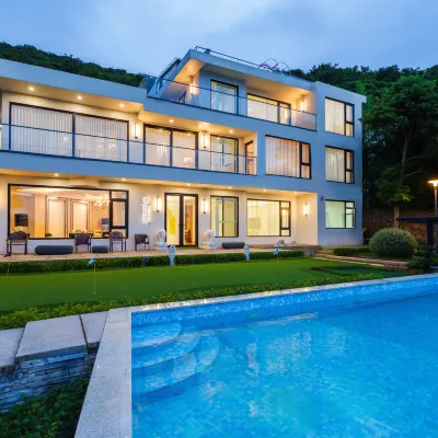 June Bay. sea and sunr i se Golf Pool Seaview Villa (Zhujiajian Nansha Store) 다칭산 주변 호텔
