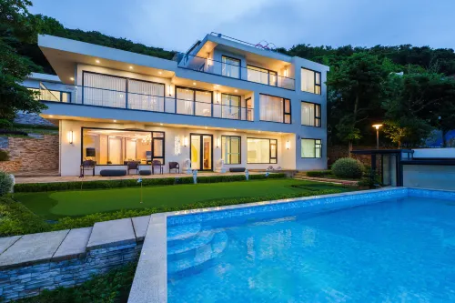 June Bay. sea and sunr i se Golf Pool Seaview Villa (Zhujiajian Nansha Store)