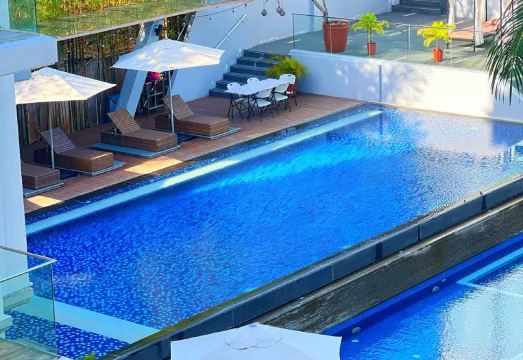 리조트 야간 전경