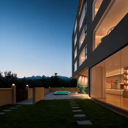 Anzhi Hillside Bloom Creek Retreat