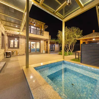 Gubei Water Town · Outdoor Private Hot Spring · Cuilu Mountain Residence Party Villa Hotels near Observation Deck, Gubei Water Town (Sishui Road)