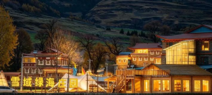 Xinduqiao Town Snowland Green Sea Manor Các khách sạn ở Khang Định