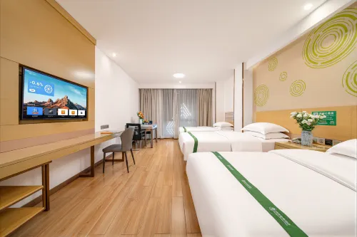 GreenTree Inn Lu'an Huoqiu County Guangming Avenue Jincheng International Plaza Express Hotel - Parkplatz