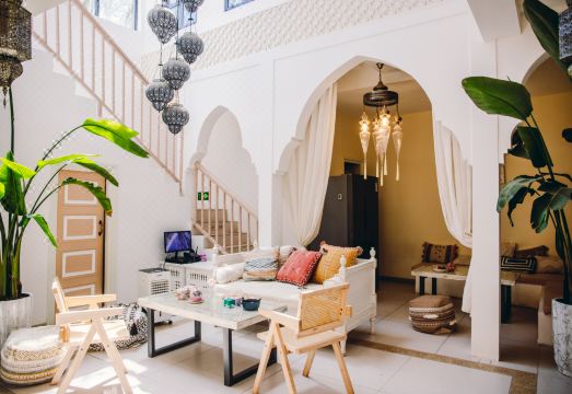 [Kashgar Wilderness Wonderland Homestay의 모로코풍 내부 디자인 사진]