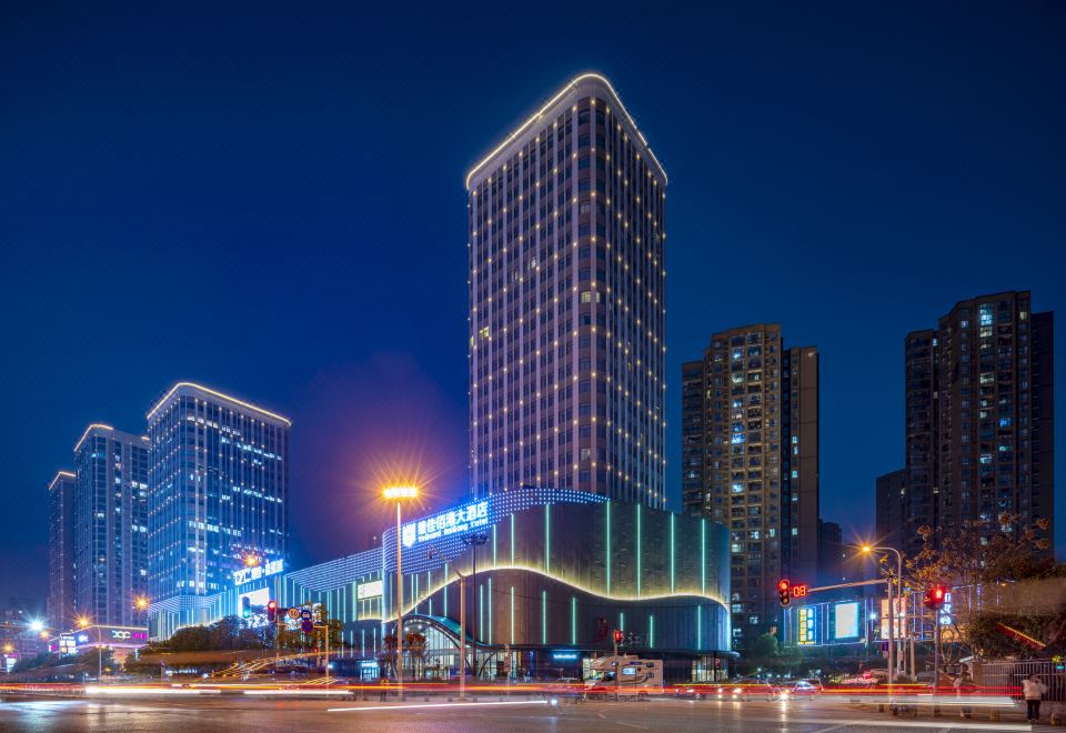 Veguard Baigang Hotel 로비 벚꽃 장식
