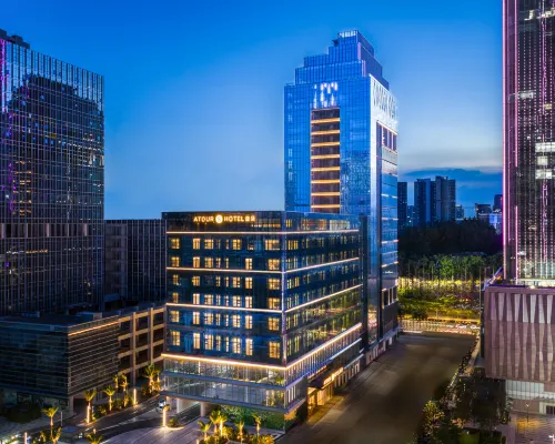 Atour S Hotel, Guangzhou Panyu Chimelong Wanbo Sihai City 한시 창롱 역 주변 호텔