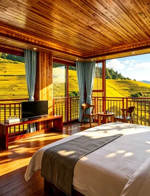Longji · linshe B & B (Longji terrace Jiulong Wuhu landscape store) Hotel di Longji Terraced Field-Ping'An Zhuang Village