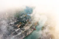 surrounded by mountains riverside villa