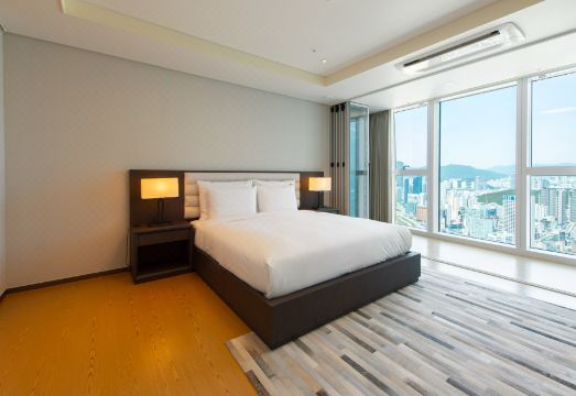 해운대 해변 일몰