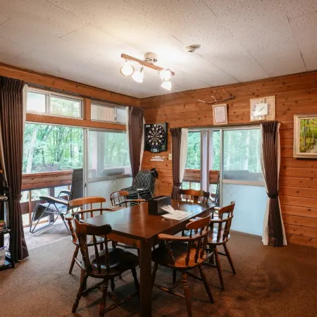 A private lodge where you can enjoy an authentic BBQ surrounded by nature