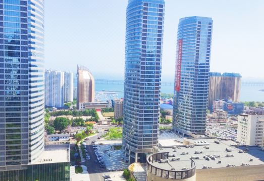 다롄 첸위 씨뷰 아파트먼트 호텔 오션뷰