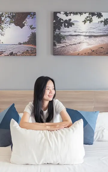 ห้องดีลักซ์ เตียงคิงไซส์ วิวสวน