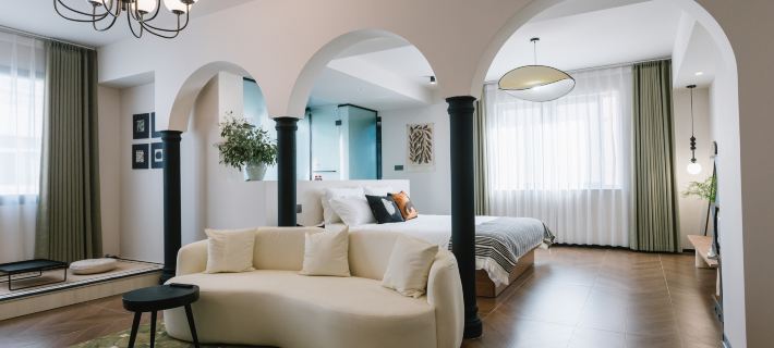 Jiujian Yixiu · Mid-Century Style Designer Boutique Stay (Linhai Yintaicheng) Отели в г. Linhai