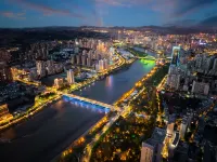 IntercityHotel Lanzhou Tower - vue sur la montagne