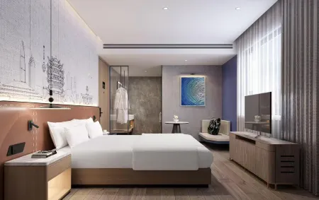 Hanjing Hotel (Gutian Silu Light Rail Station Branch, Hubei University of Police) Отели рядом с достопримечательностью «Jinyin Lake Wetland Park»