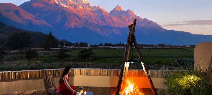 ShanJuanYun Panoramic Sunlit Yulong Snow Mountain Hotel Hotéis em Cidade Antiga de Lijiang