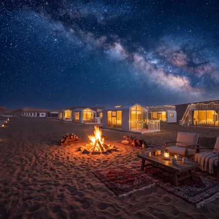 Hourglass · Star Chaser | PURE WHITE Desert Art Stay