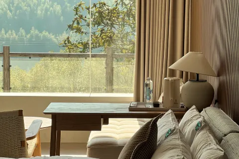 floral hotel Yichun and Jinyunshang mountain spring Jingshu Homestay