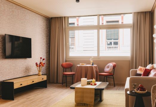 고급스러운 객실 내부 디자인