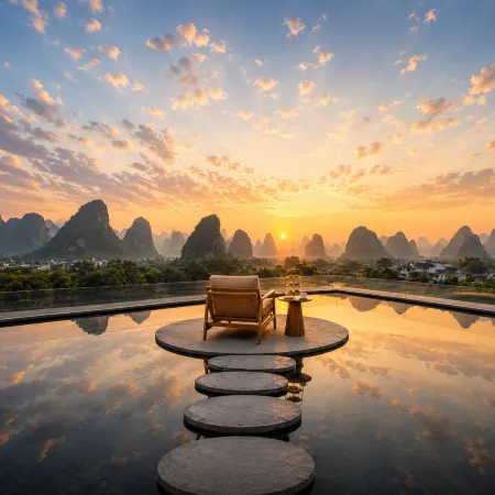 Yangshuo·JUE | AWAKENING • Viewing Guilin Landscape • Garden Pool • Resort Mansion