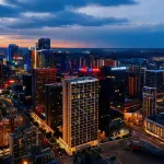 Qiansu Ruijin Sky Cinema Hotel (Guanshan Lake Financial City Branch) Hoteles en 