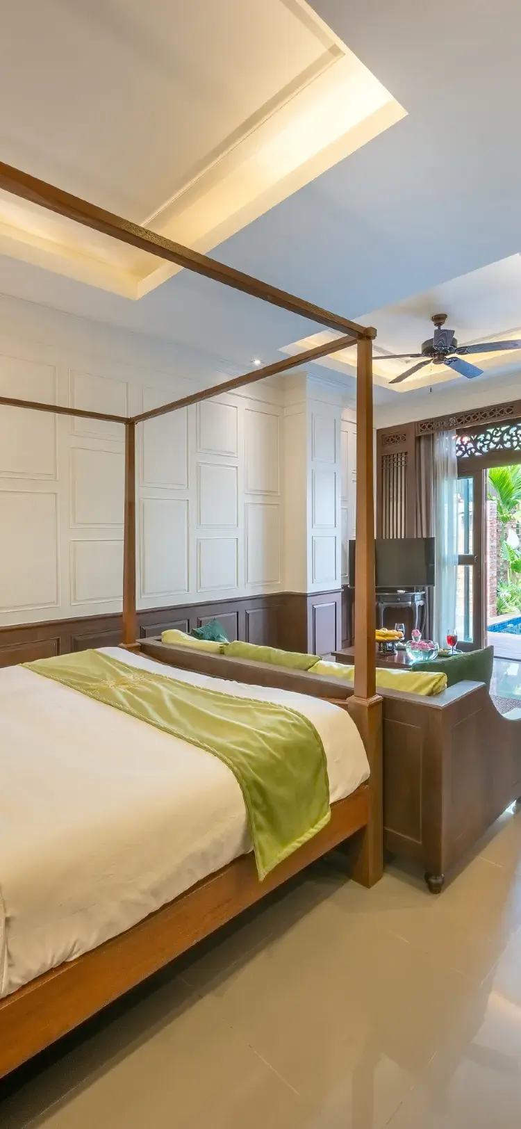 ห้องดีลักซ์พร้อมทางเข้าสระว่ายน้ำ