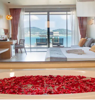 ห้องฮันนีมูนพร้อมวิวทะเล