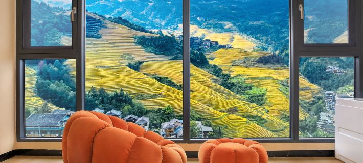 Enjoy the panoramic view of the rice fields (Longsheng Longji Terraces Branch) Hotels in Longsheng