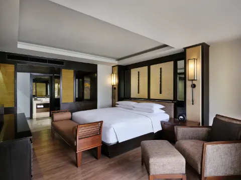 สวีท 1 ห้องนอน เตียงคิงไซส์ 1 เตียง วิวทะเล