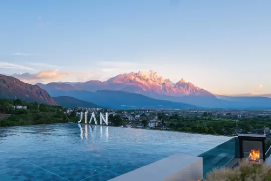 The luxury resort hotel