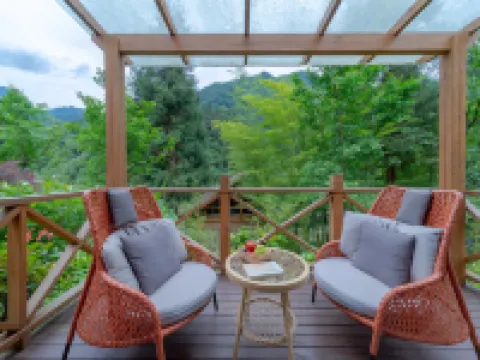 Yingjing, Ya'an. ink painting. Hot Spring Valley, Huaxi District Hotels in Yingjing