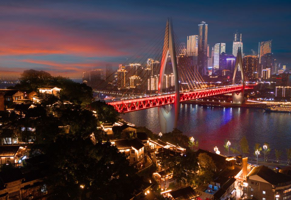 충칭 호텔 내부 전경