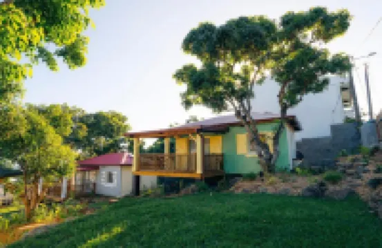Auguste's Creole Houses in a Tropical Garden