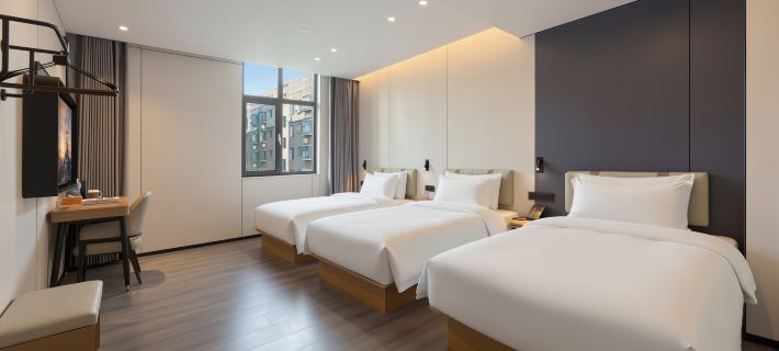 Wode Smart Hotel (Zibo Crystal Street Shandong University of Technology) โรงแรมในไซโบ้