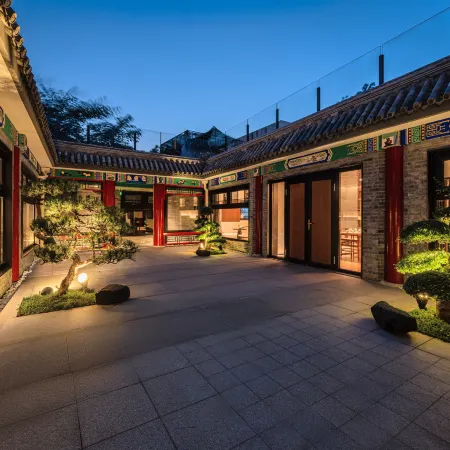 Hefengjingli Courtyard Hotel (Houhai Jishuitan Branch) Отели рядом с достопримечательностью «Станция метро Pinganli»